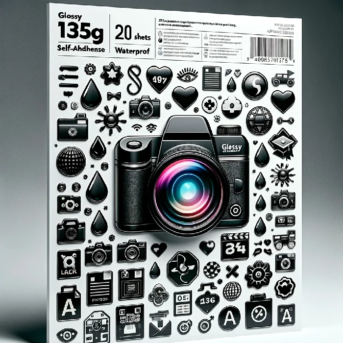 Foto papir Glossy 135g 20 pol A4 (210mm x 297mm) SAMOLEPILNI VODOODPORNI